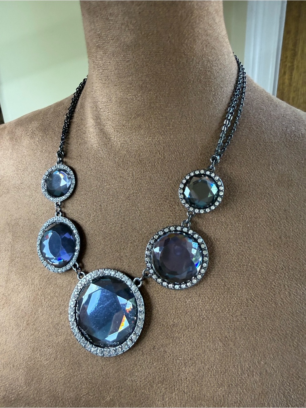 Whimsigoth Fall Noir Circle Necklace